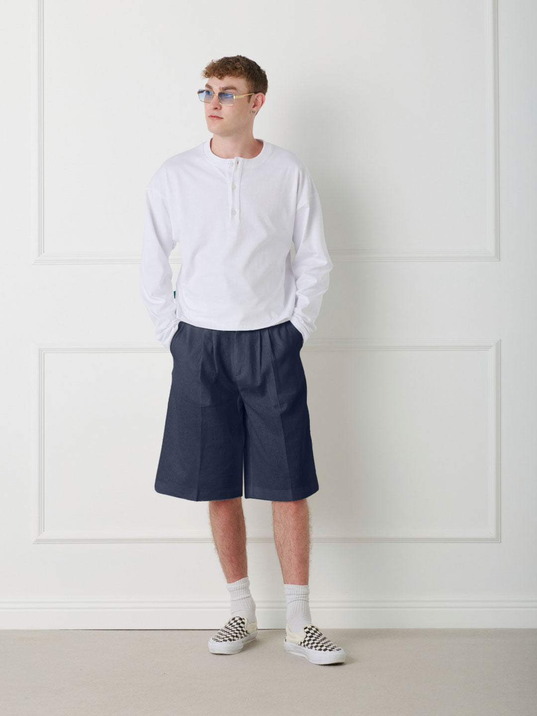 LINEN SHORTS