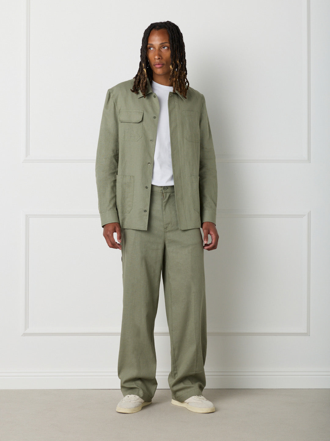 SAHARA - MAXI POCKET LINEN SHIRT