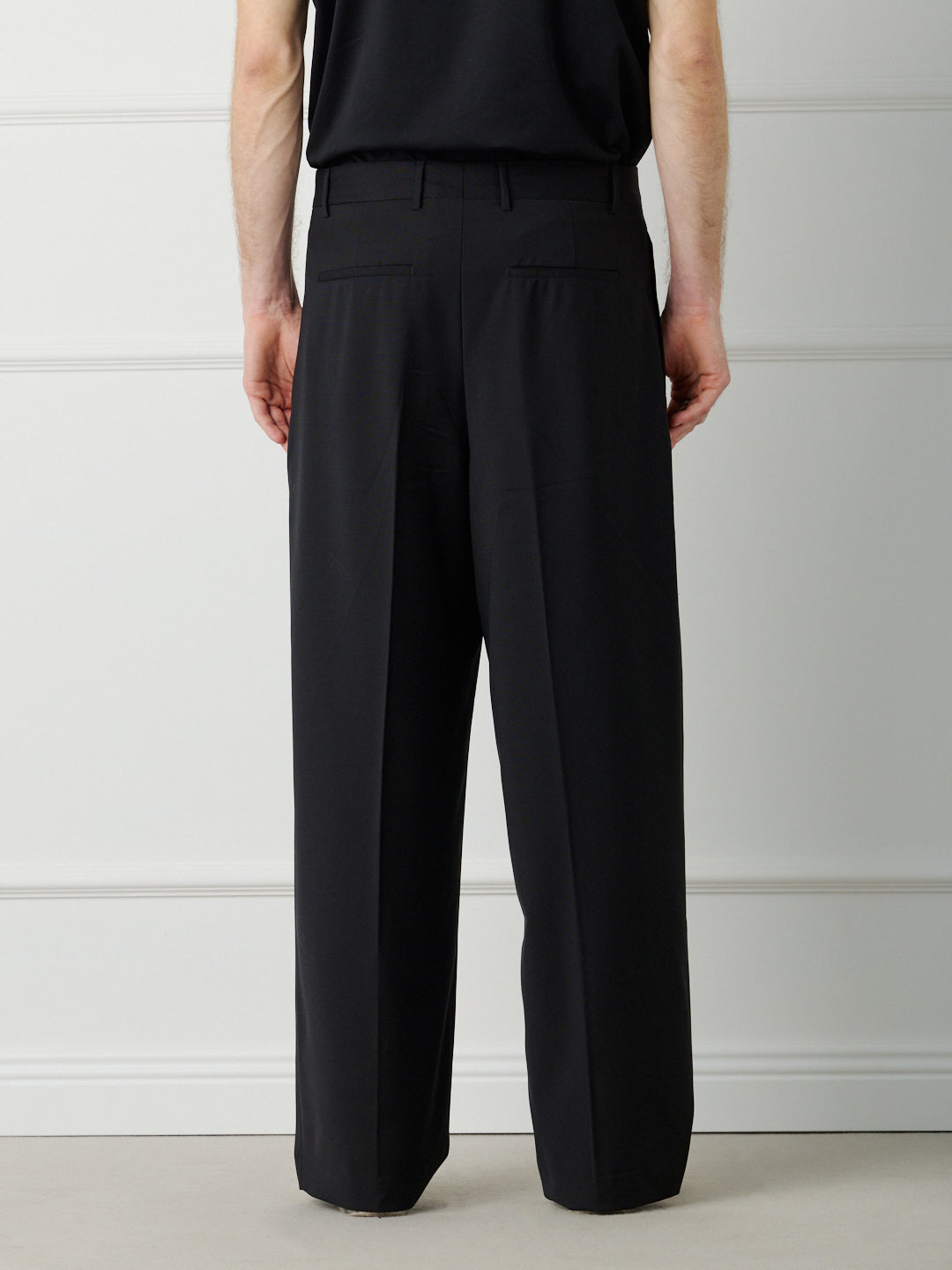 WIDE LEG TAILORED PINCE PANTS
