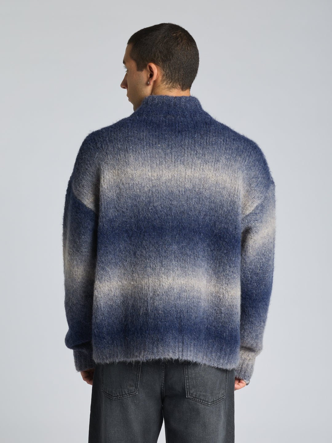 ZIP ALPACA SWEATER