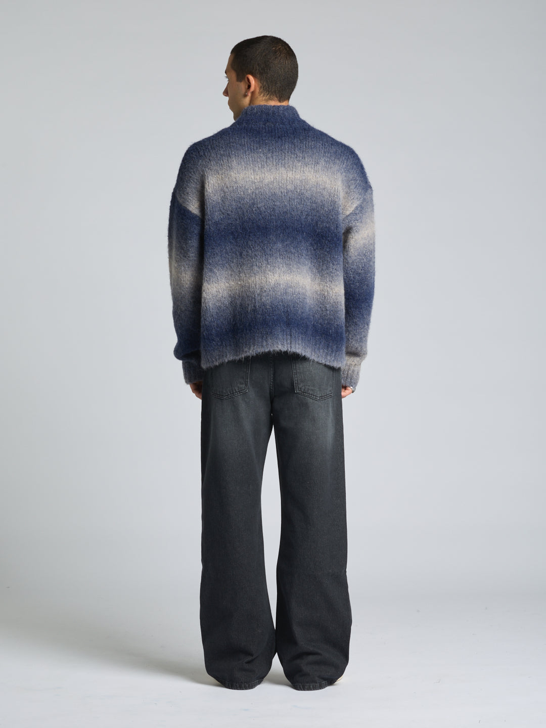 ZIP ALPACA SWEATER