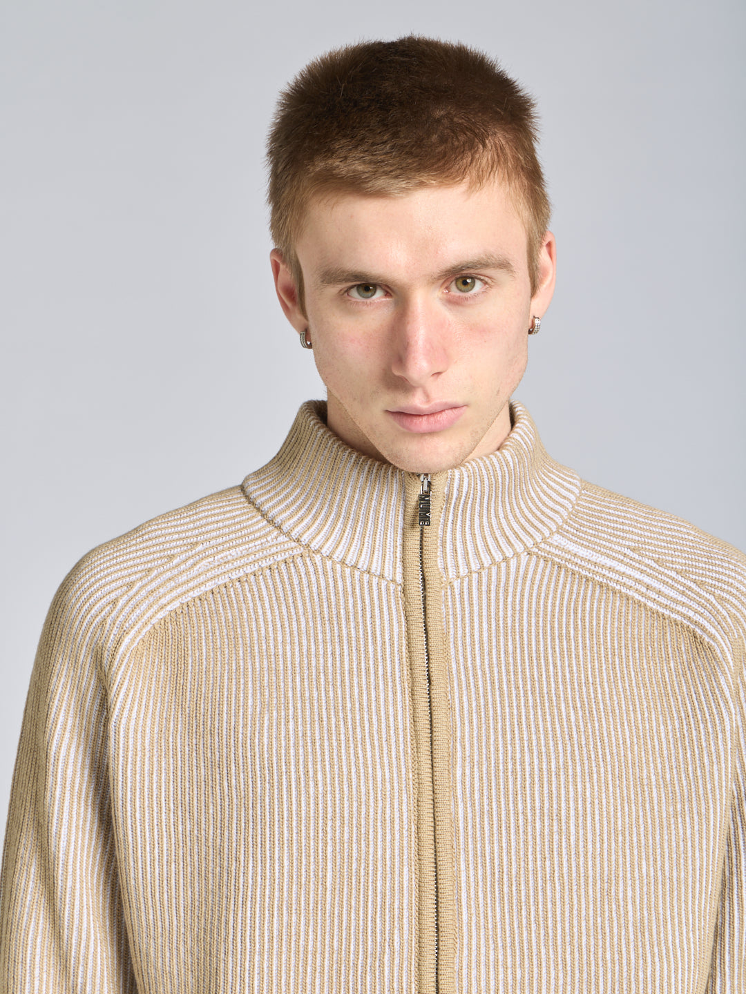 FULL ZIP COTTON SWEATER