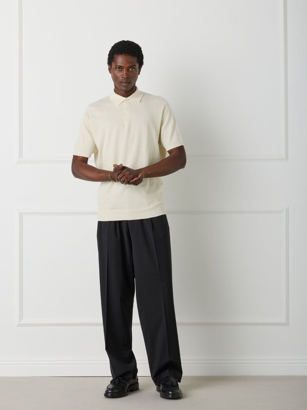 KNITTED ULTRA FINE COTTON POLO