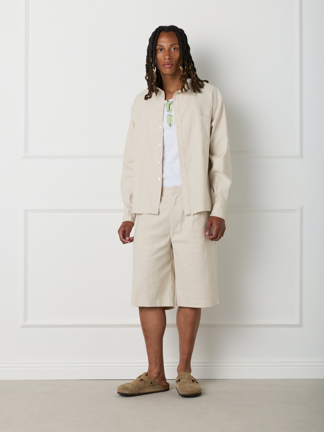 DUNE - LINEN COTTON LONG SLEEVE SHIRT