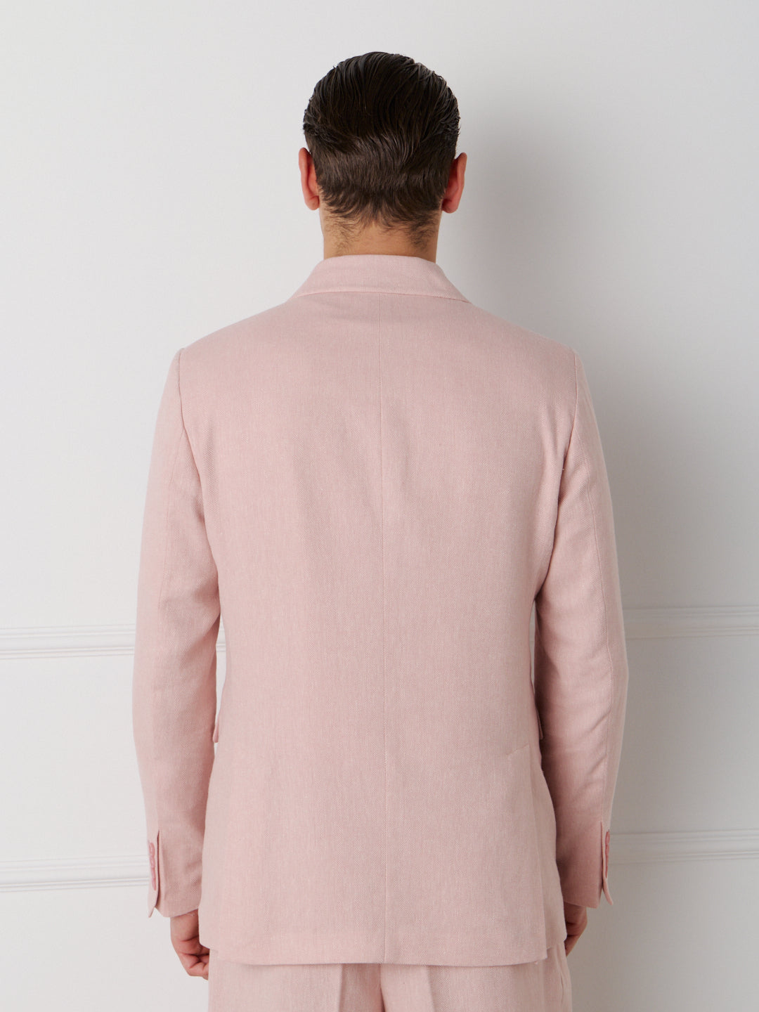 LINEN COTTON DOUBLE BREASTED JACKET