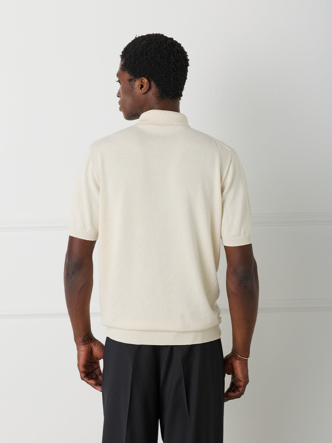 KNITTED ULTRA FINE COTTON POLO