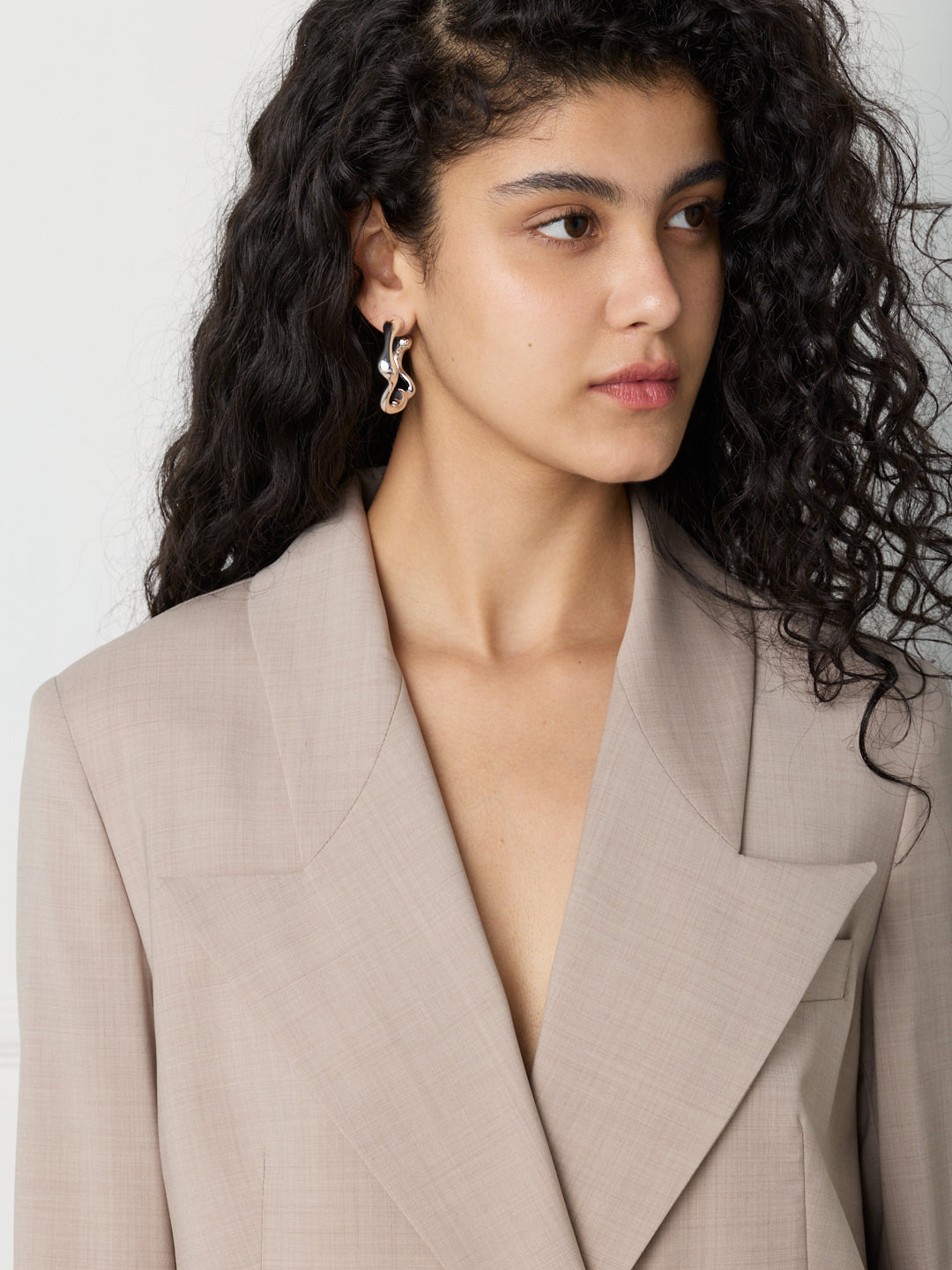 WOMAN SCULPTED DOUBLE BREASTED JACKET