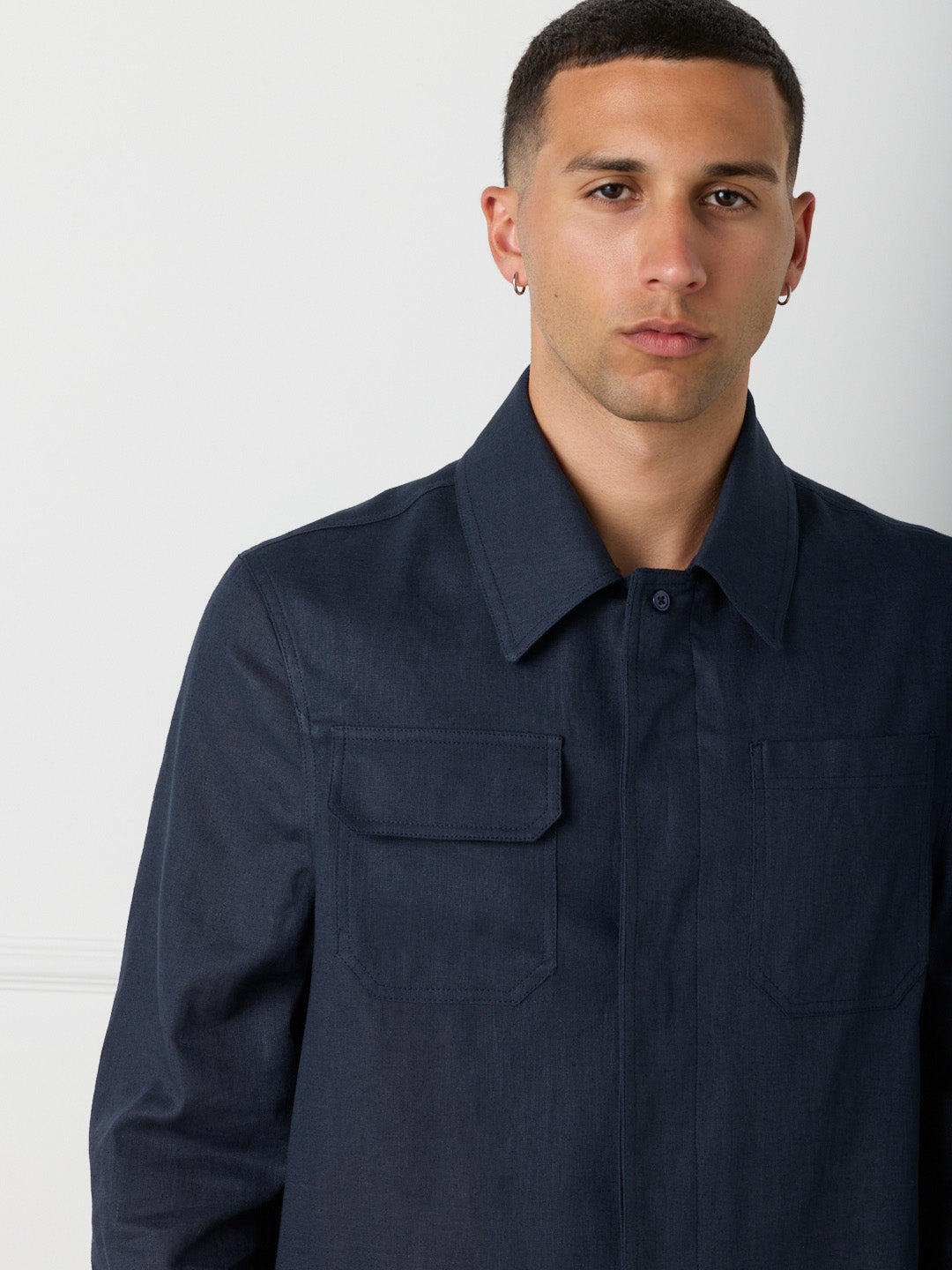 SAHARA - MAXI POCKET LINEN SHIRT