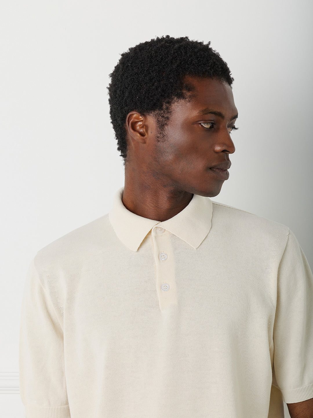 KNITTED ULTRA FINE COTTON POLO