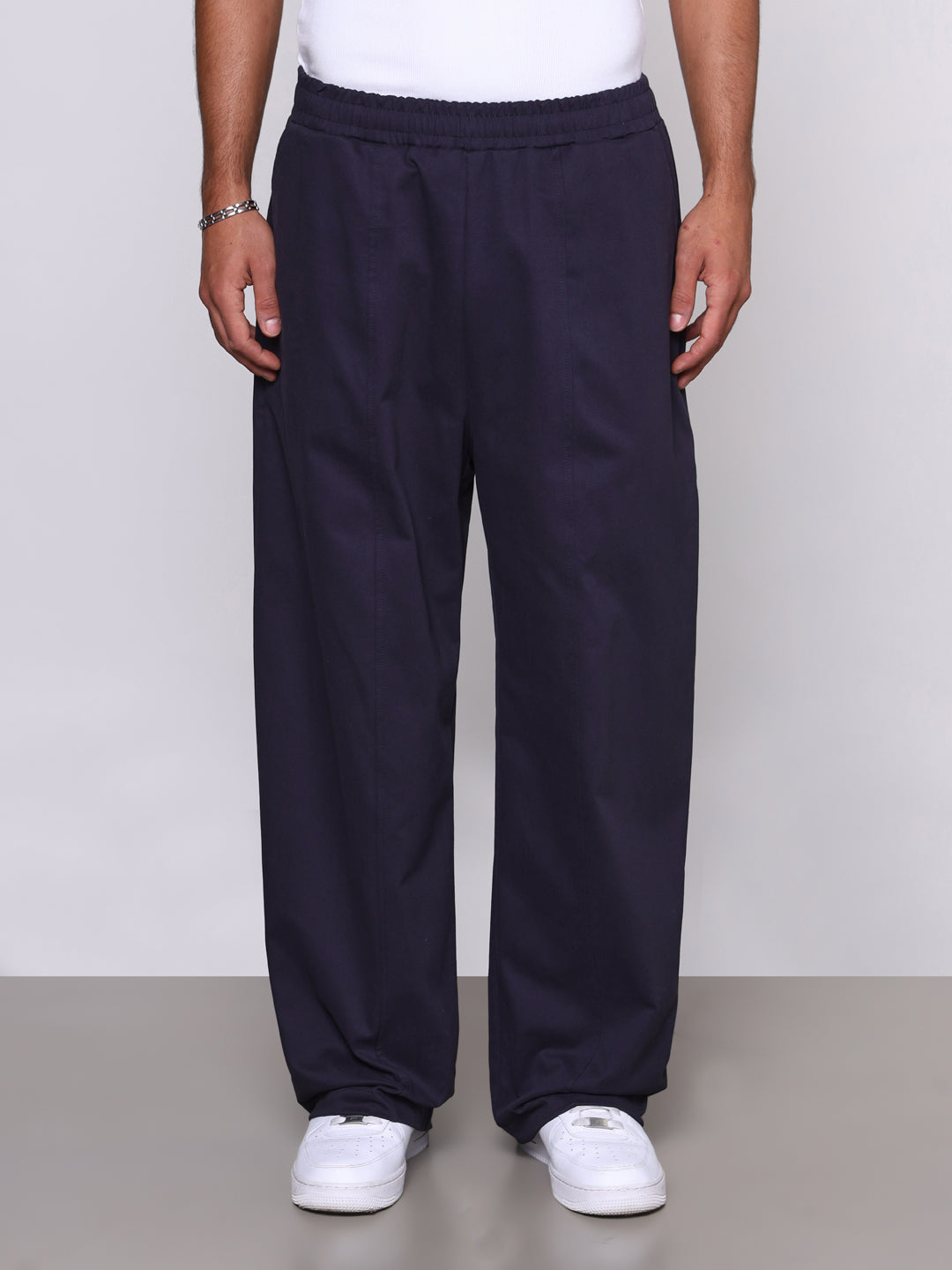 PEACHED GABARDINE BIGGY PANTS