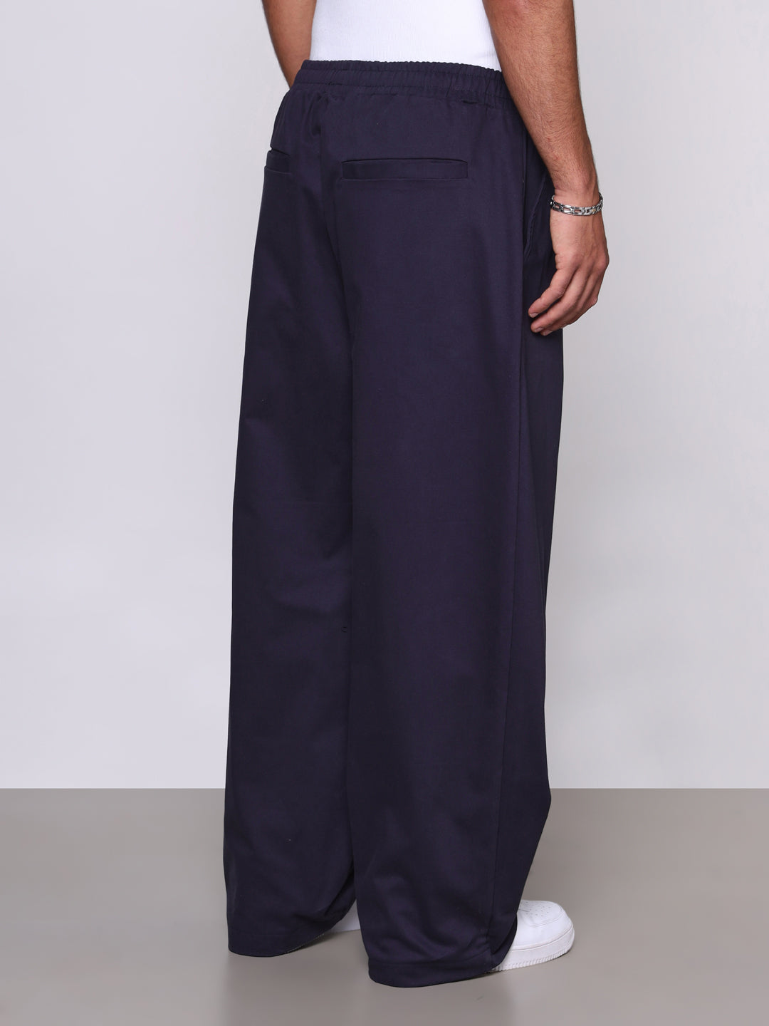 PEACHED GABARDINE BIGGY PANTS