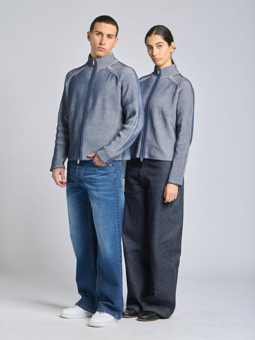 FULL ZIP COTTON SWEATER