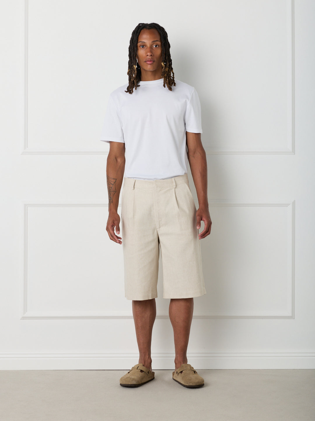 DUNE - LINEN COTTON PINCE SHORTS