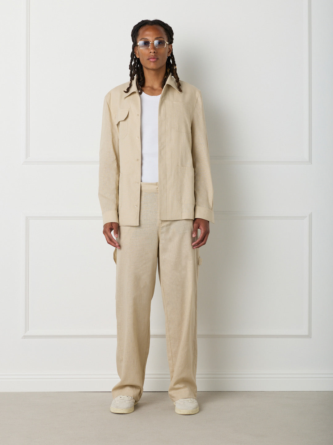 SAHARA - MAXI POCKET LINEN SHIRT