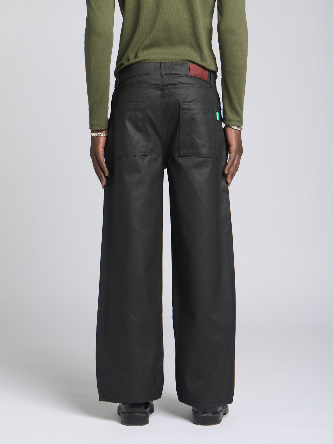 WAXED SUPER BAGGY DENIM