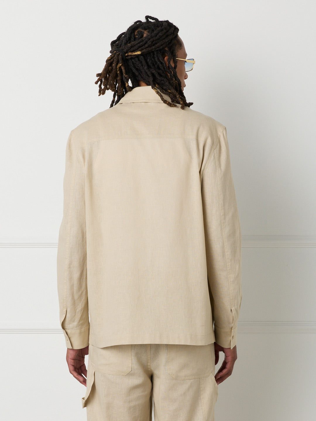 SAHARA - MAXI POCKET LINEN SHIRT