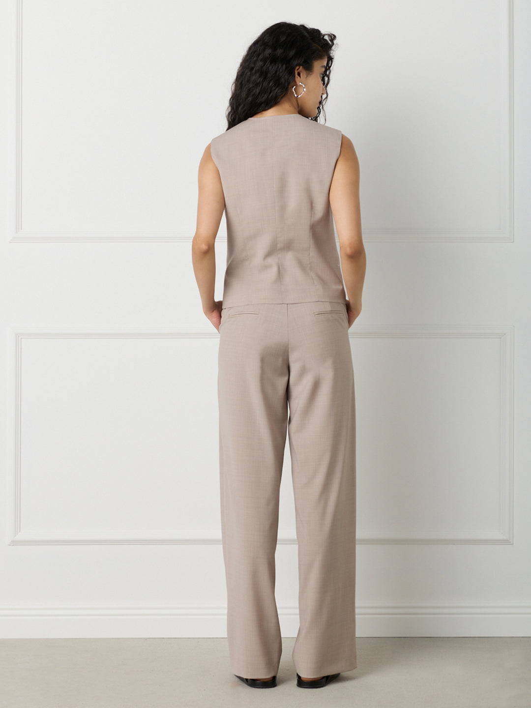 WOMAN SCULPTED TAILORED TROUSERS