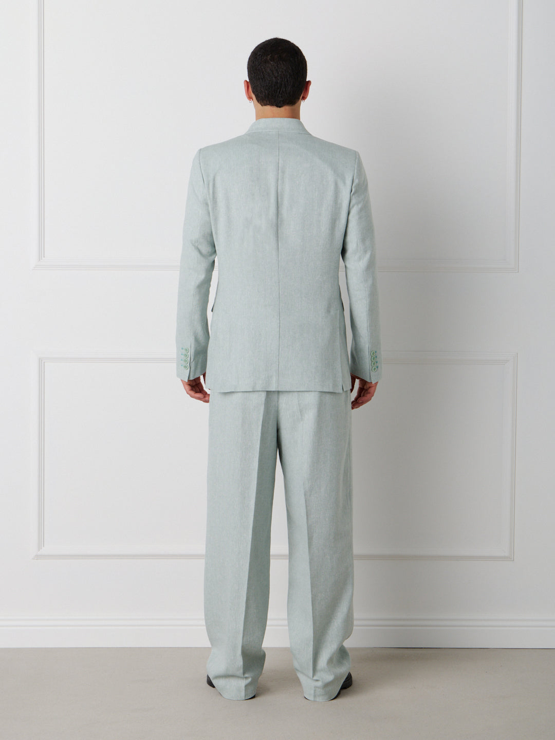 LINEN COTTON DOUBLE BREASTED JACKET