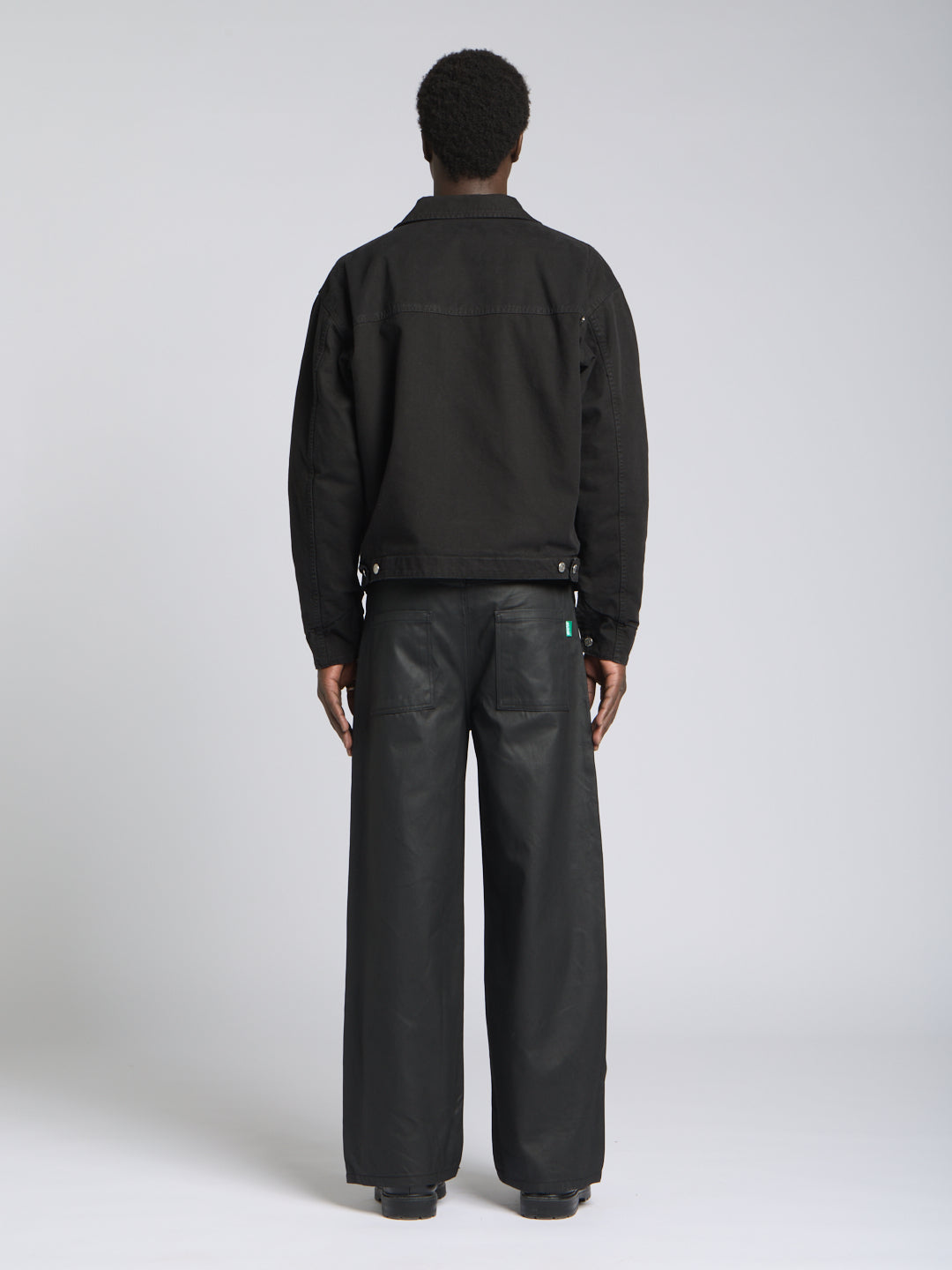 WAXED SUPER BAGGY DENIM