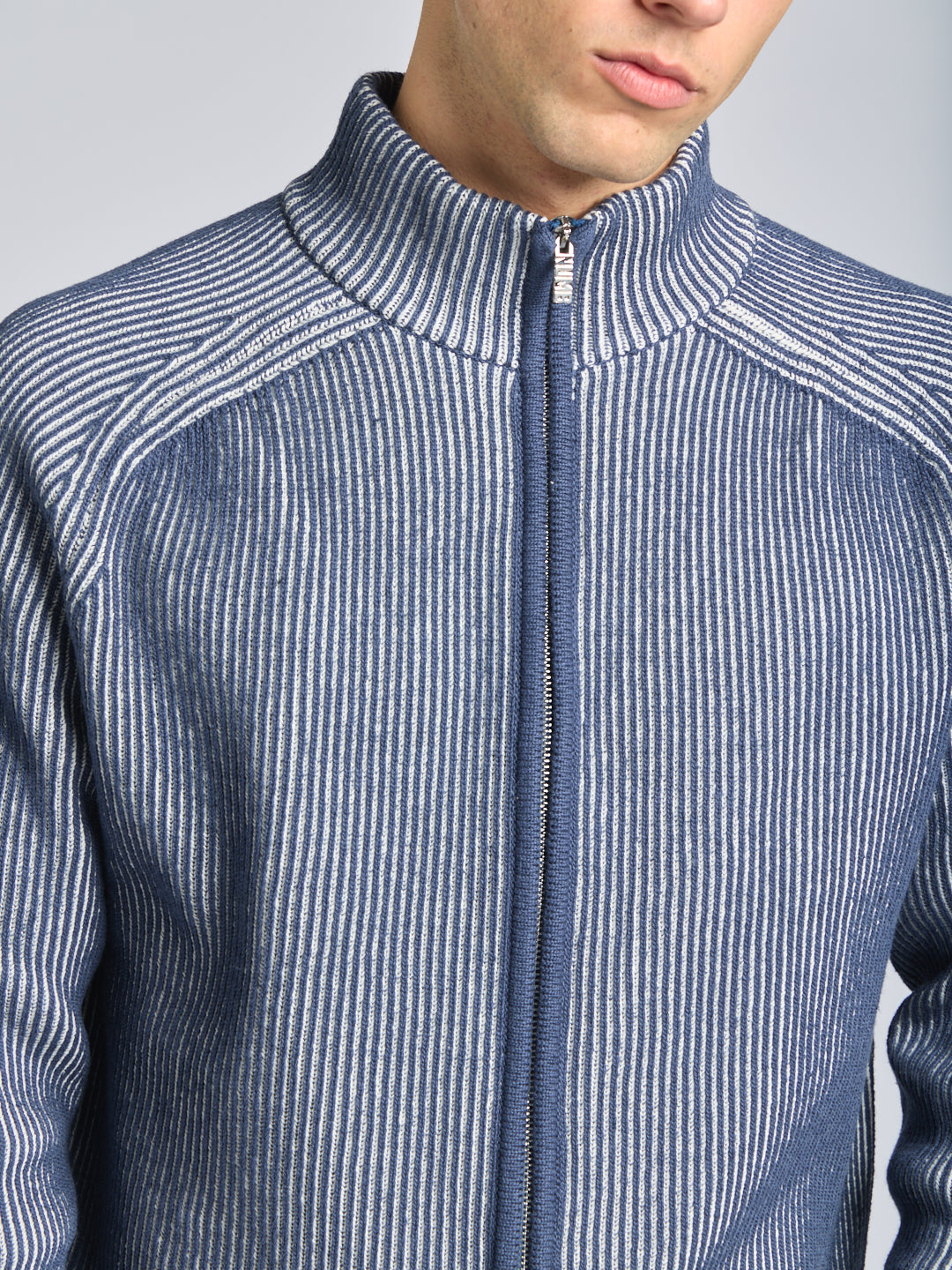 FULL ZIP COTTON SWEATER