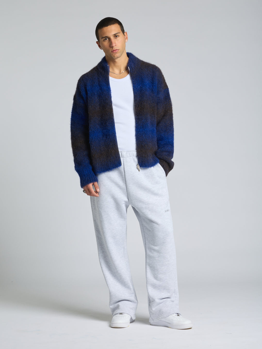 ZIP ALPACA SWEATER