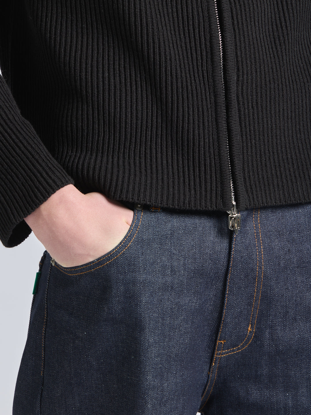 FULL ZIP COTTON SWEATER