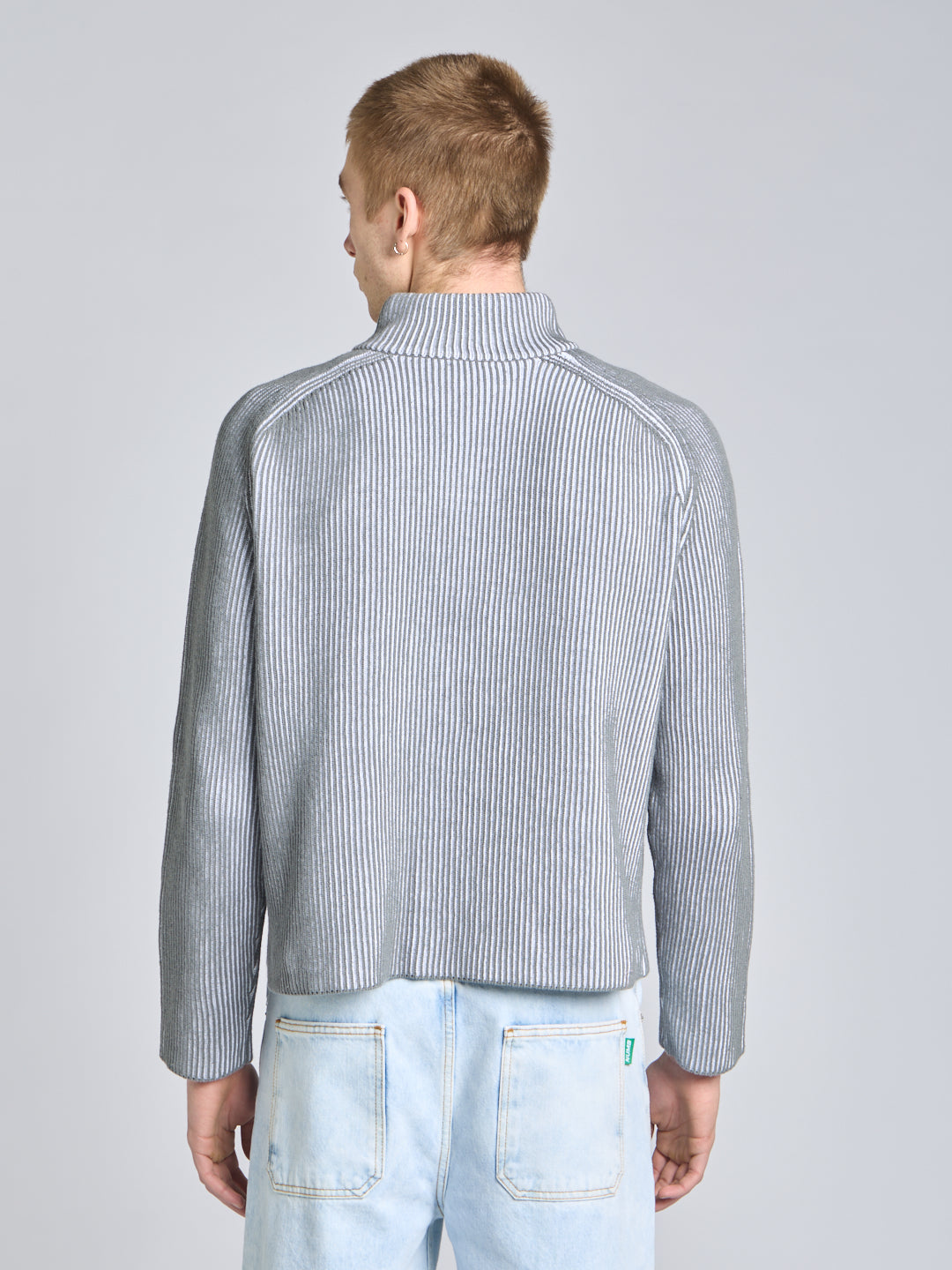 FULL ZIP COTTON SWEATER