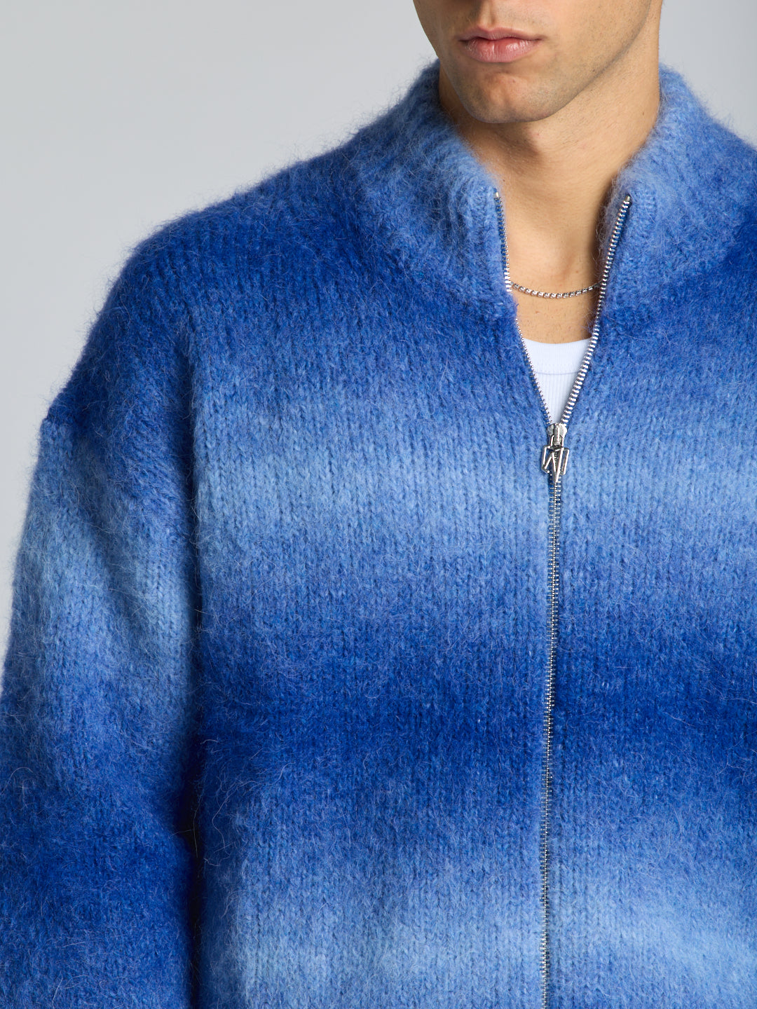 ZIP ALPACA SWEATER