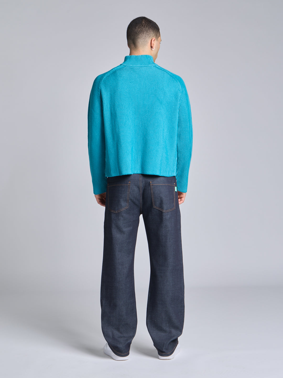 FULL ZIP COTTON SWEATER