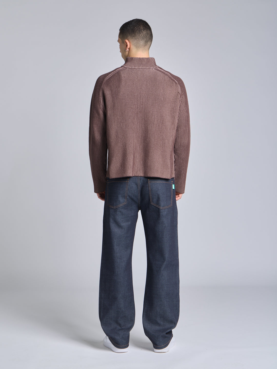 FULL ZIP COTTON SWEATER