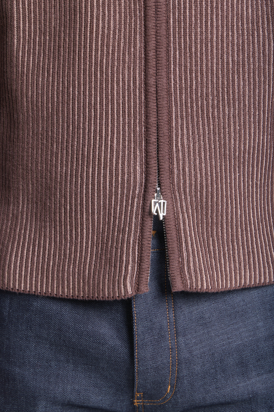 FULL ZIP COTTON SWEATER