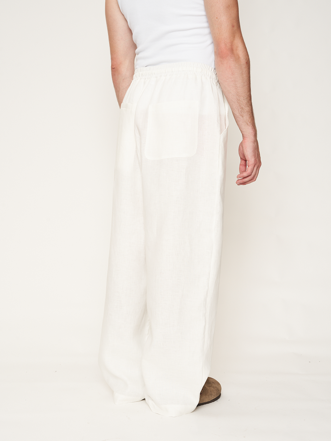 BIGGY TROUSERS 100% Lino