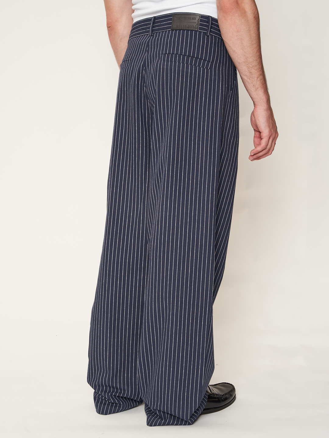 STRIPES COTTON TROUSERS