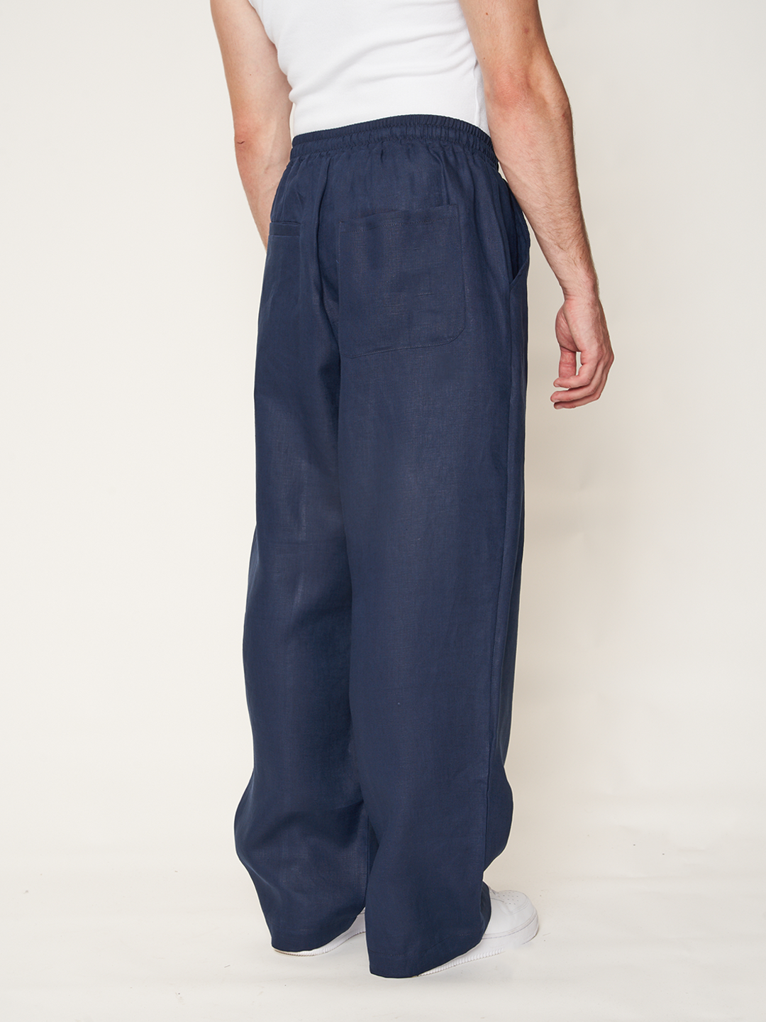 BIGGY TROUSERS 100% Lino