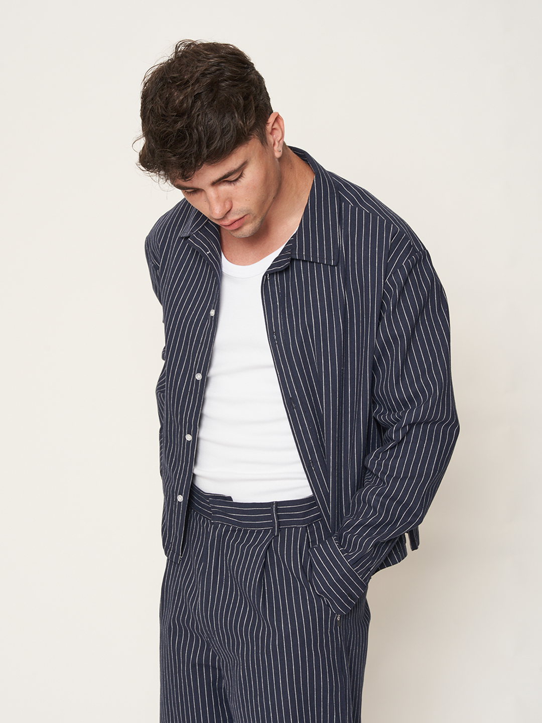 COTTON STRIPES SHIRT
