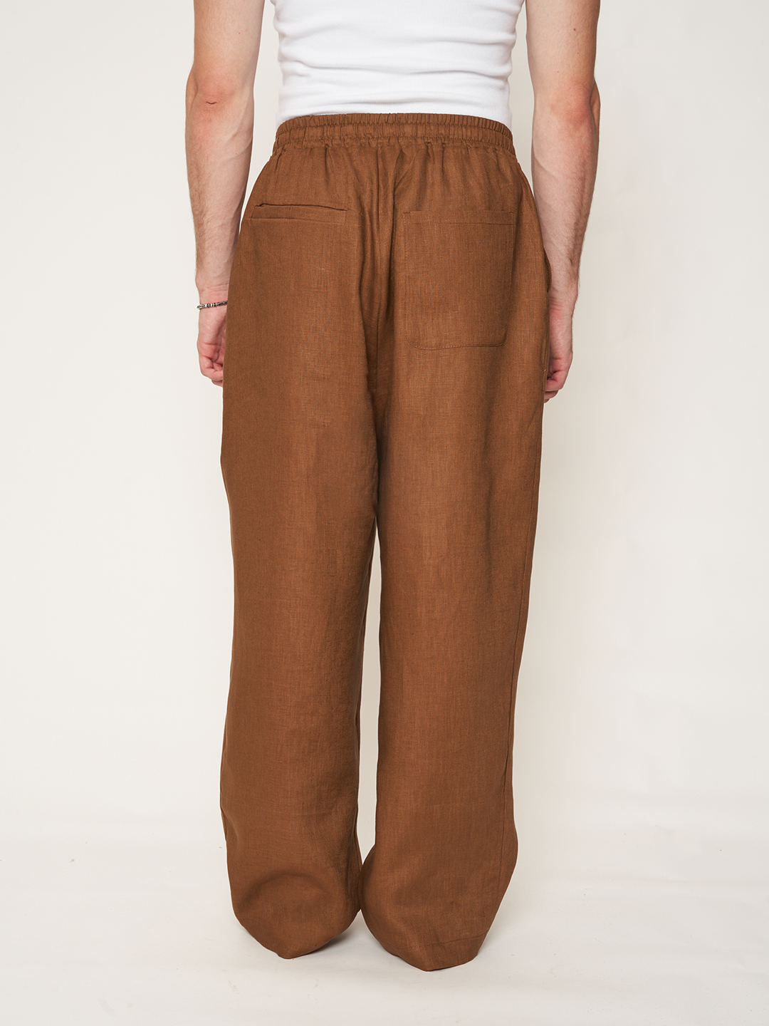 BIGGY TROUSERS 100% Lino