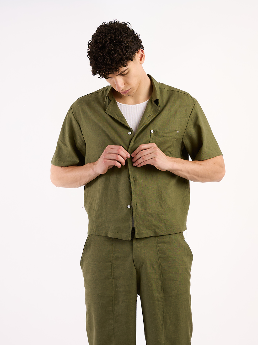 LINEN BOWLING SHIRT