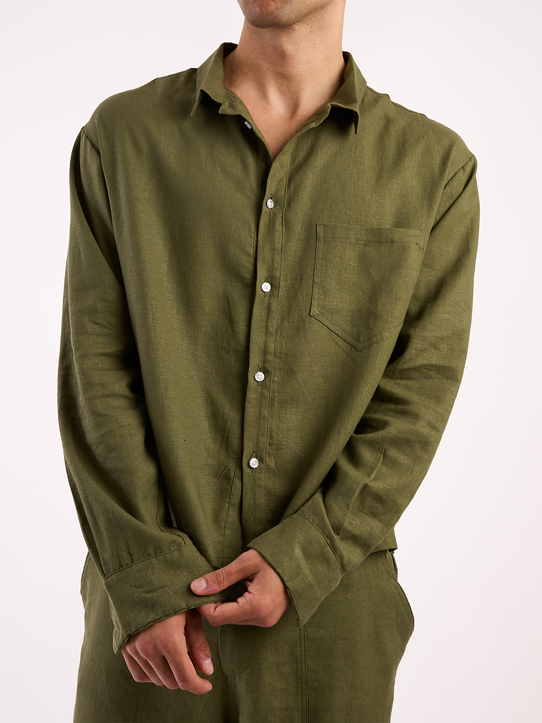LINEN LONG SLEEVE SHIRT