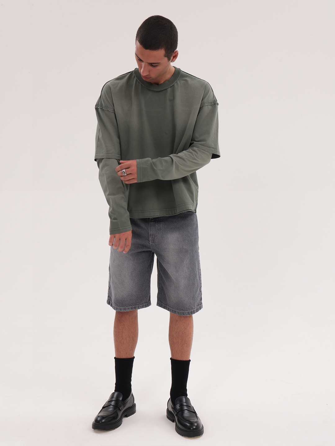 FADED DOUBLE SLEEVE