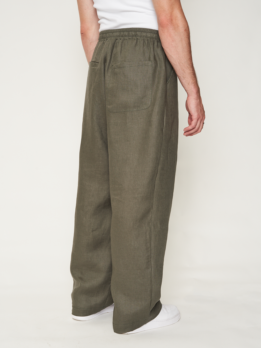 BIGGY TROUSERS 100% Lino