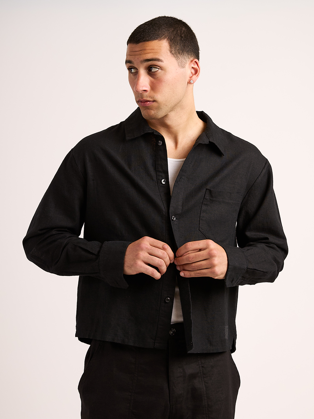 LINEN LONG SLEEVE SHIRT