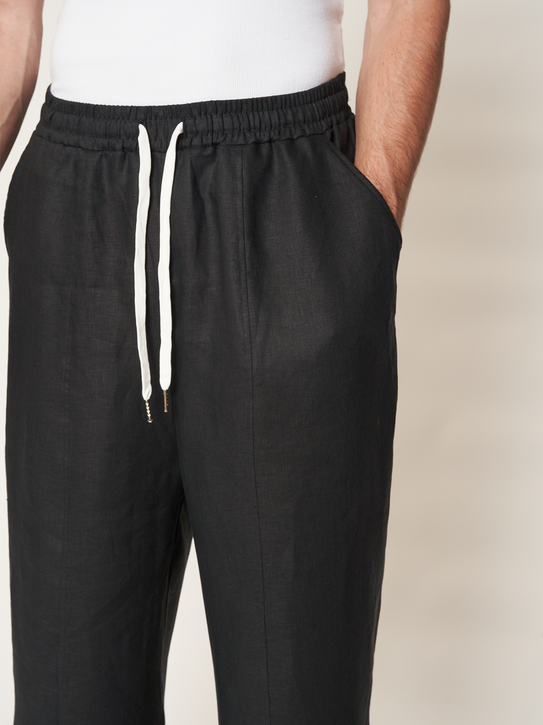 BIGGY TROUSERS 100% Lino
