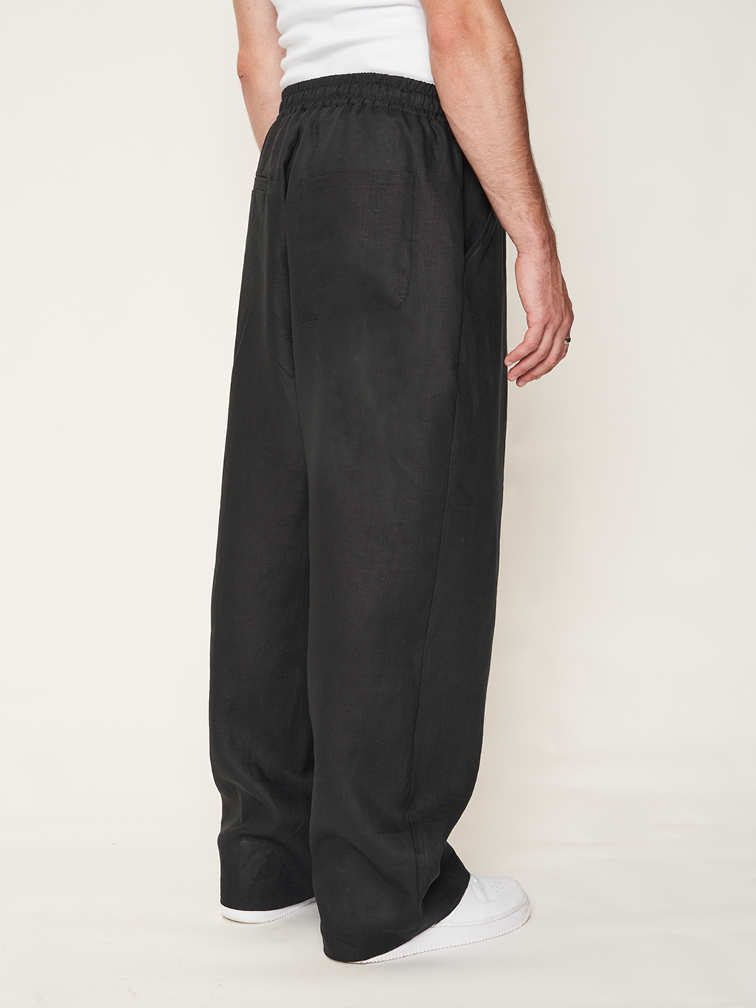 BIGGY TROUSERS 100% Lino