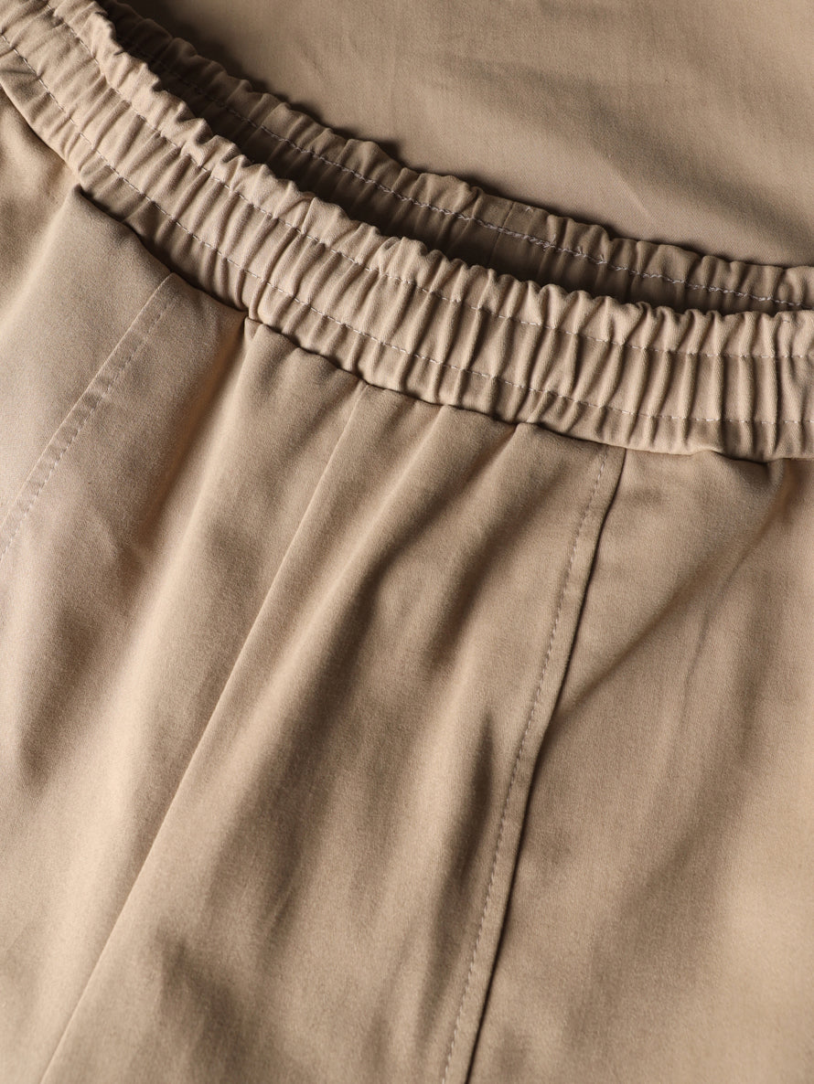 PEACHED GABARDINE BIGGY PANTS