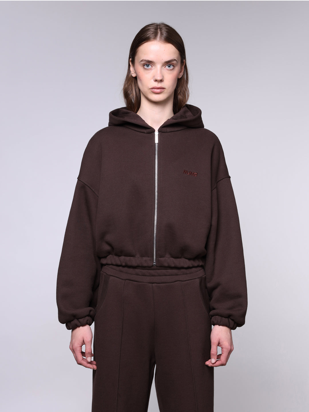 WOMEN'S CROPPED ZIP 500 GSM