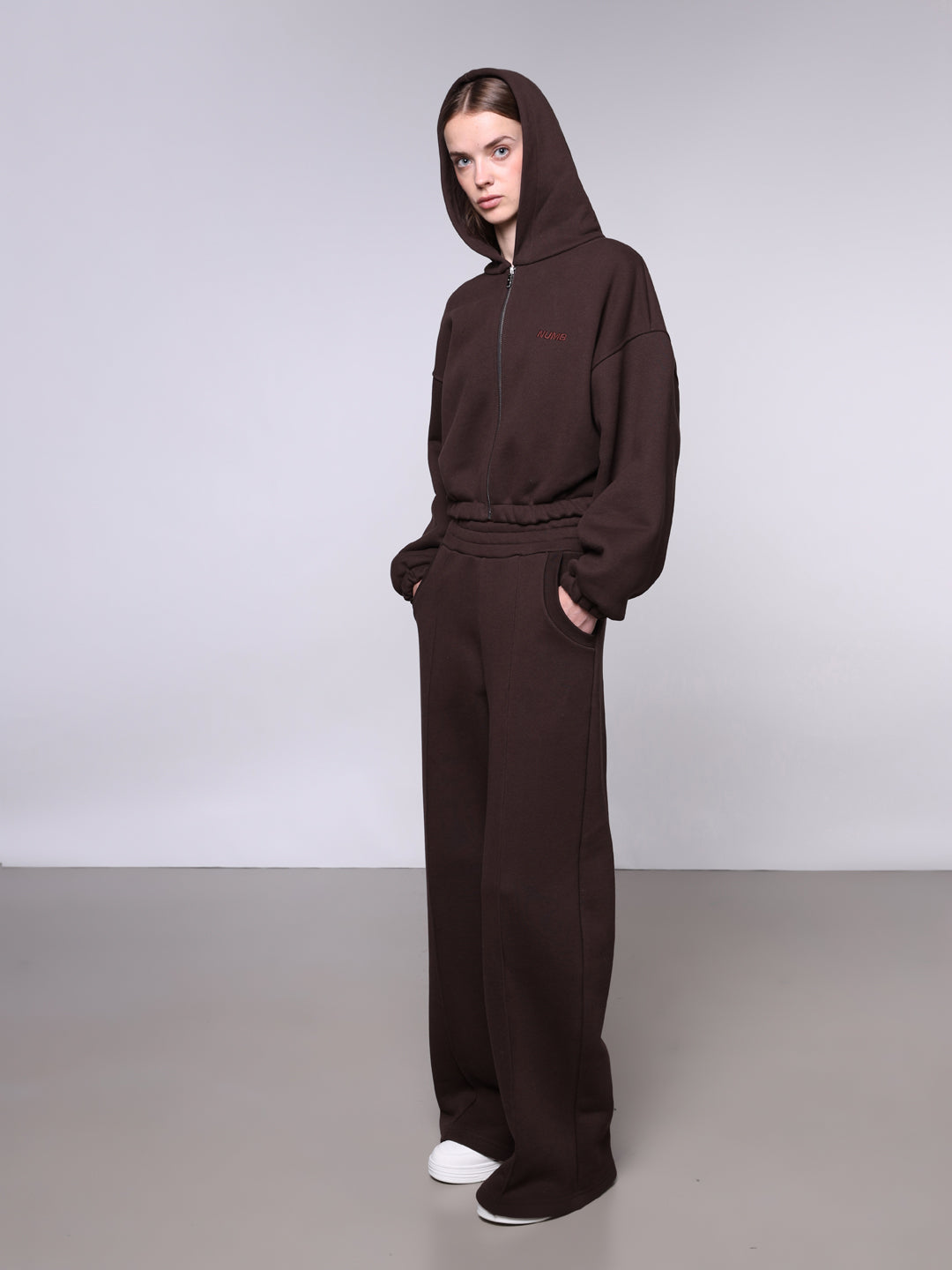 WOMEN'S CROPPED ZIP 500 GSM