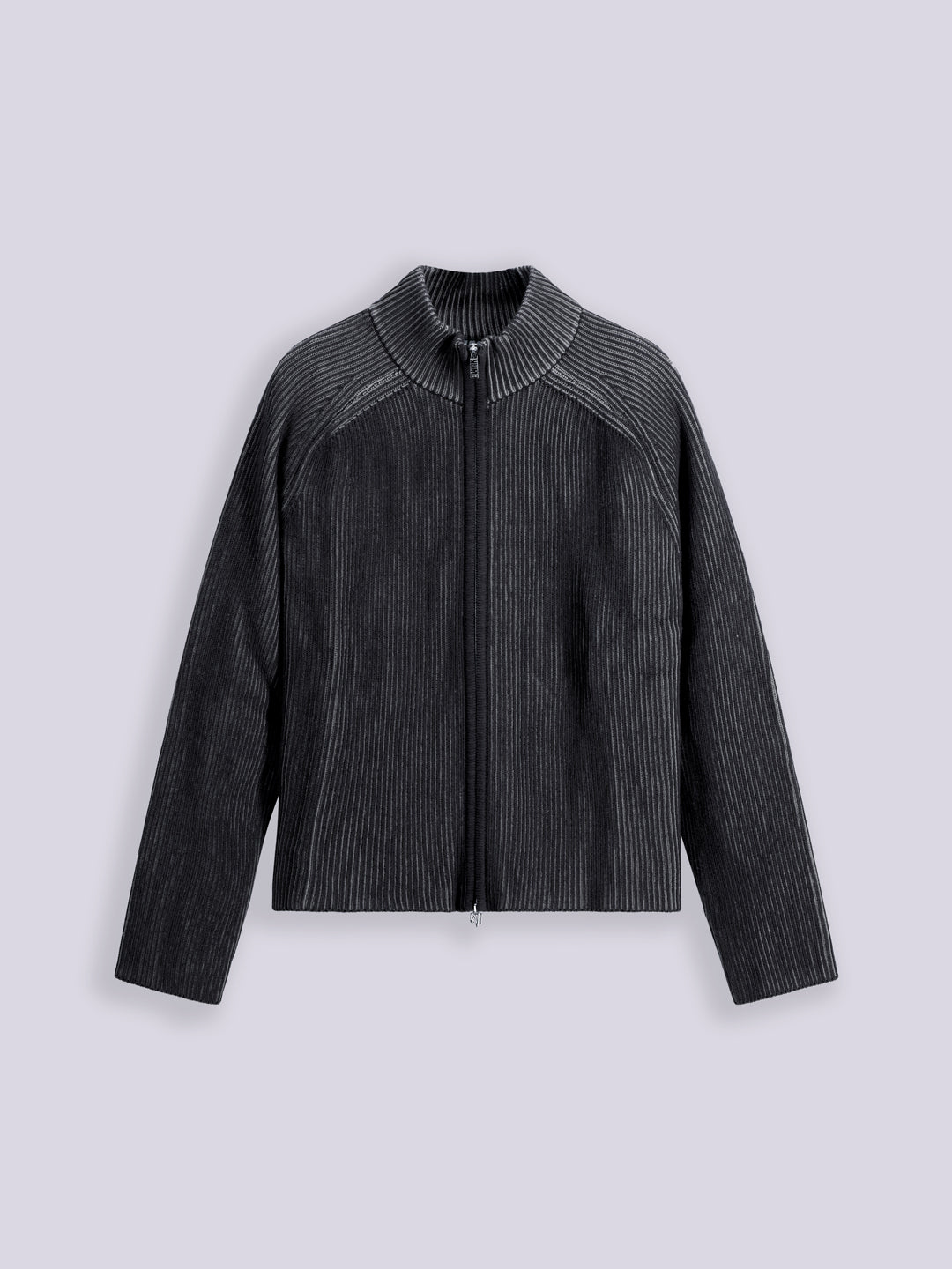 FULL ZIP COTTON SWEATER