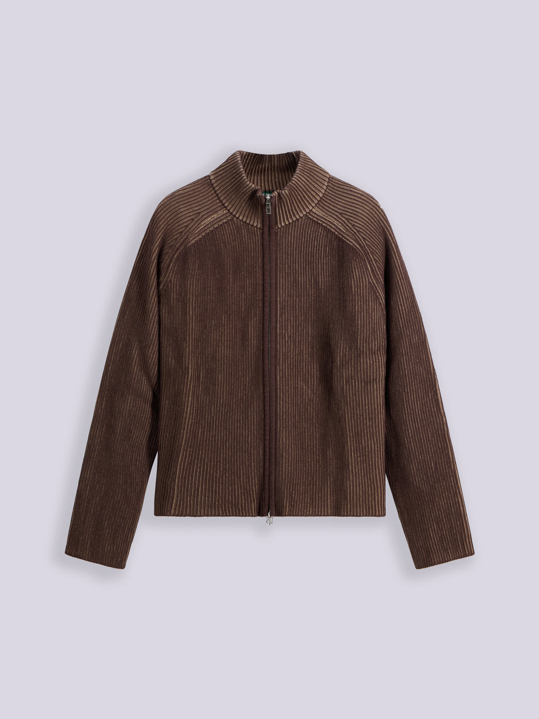 FULL ZIP COTTON SWEATER