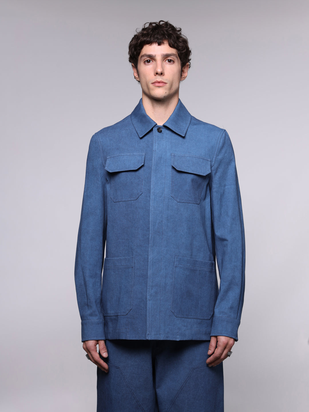 COTTON DRILL OVERSHIRT JACKET