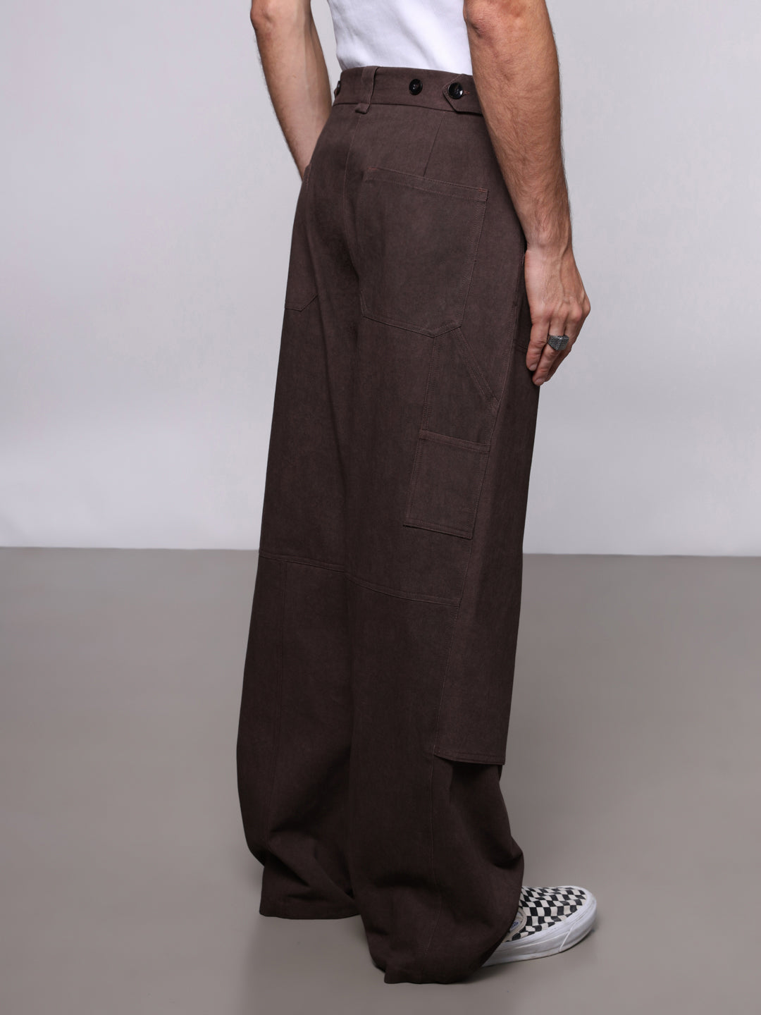 COTTON DRILL DOUBLE KNEE PANTS